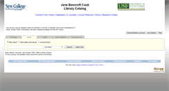 Desktop Screenshot of ncf.catalog.fcla.edu