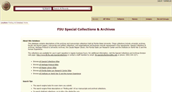 Desktop Screenshot of fsuarchon.fcla.edu